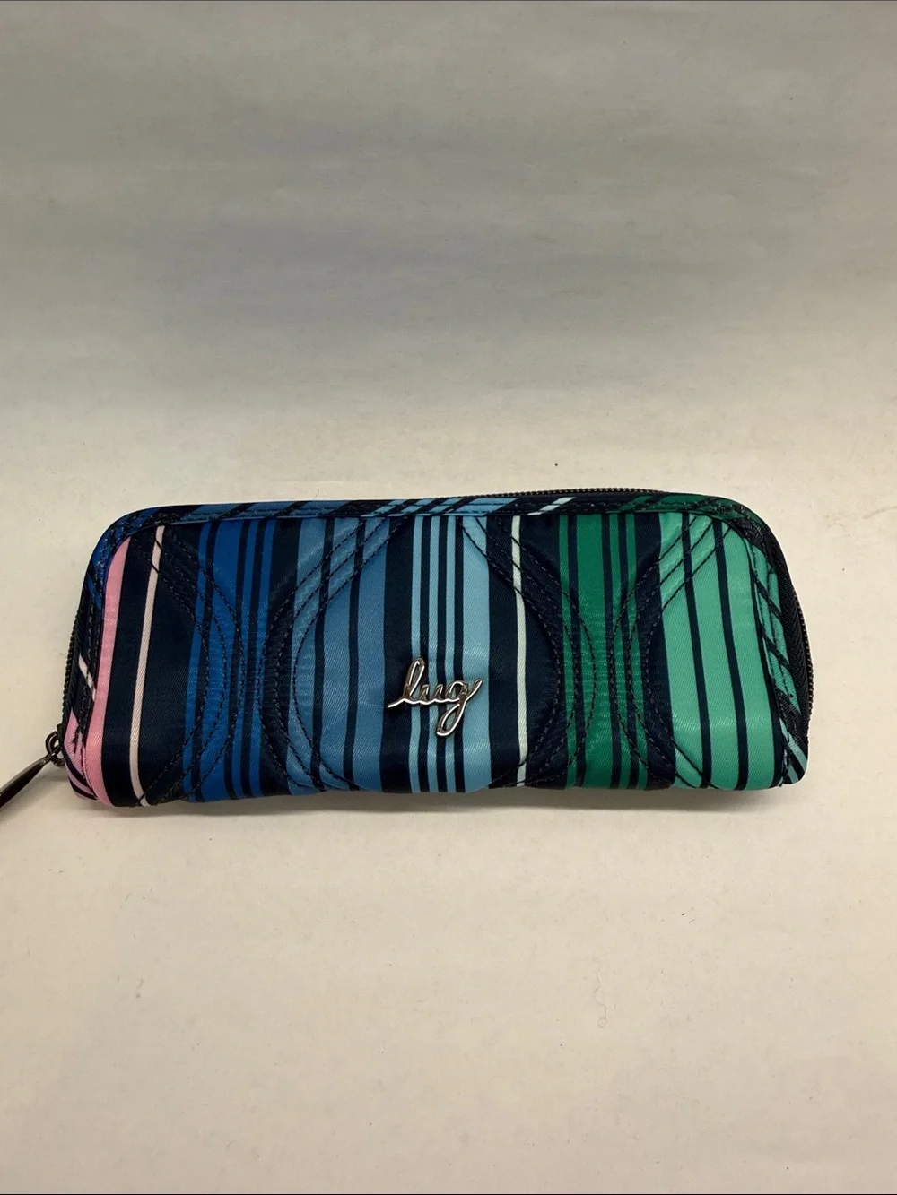 lug Striped Blue Teal Pink Wallet